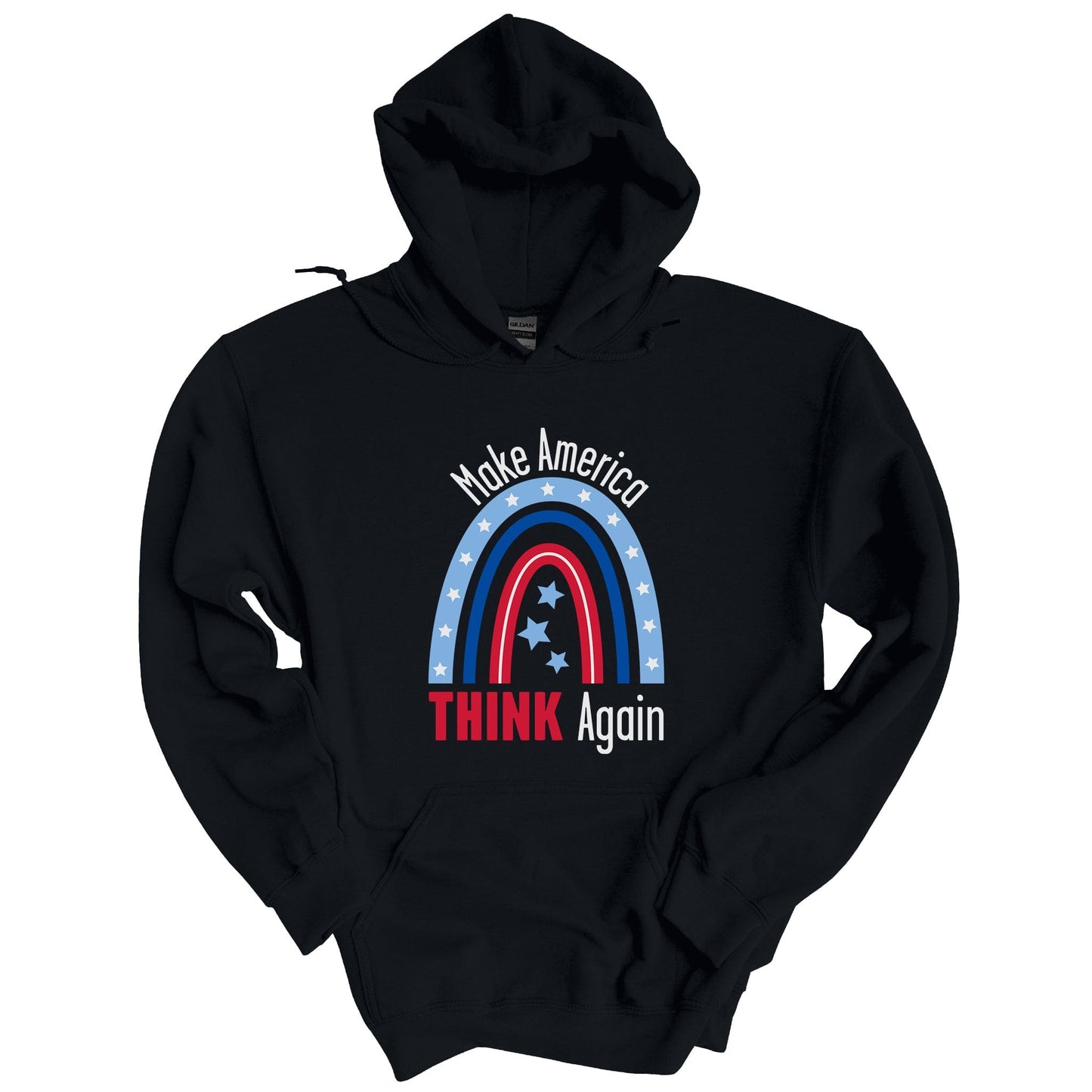Make America Think Again Unisex Hoodie A Blue Dot in a Red State