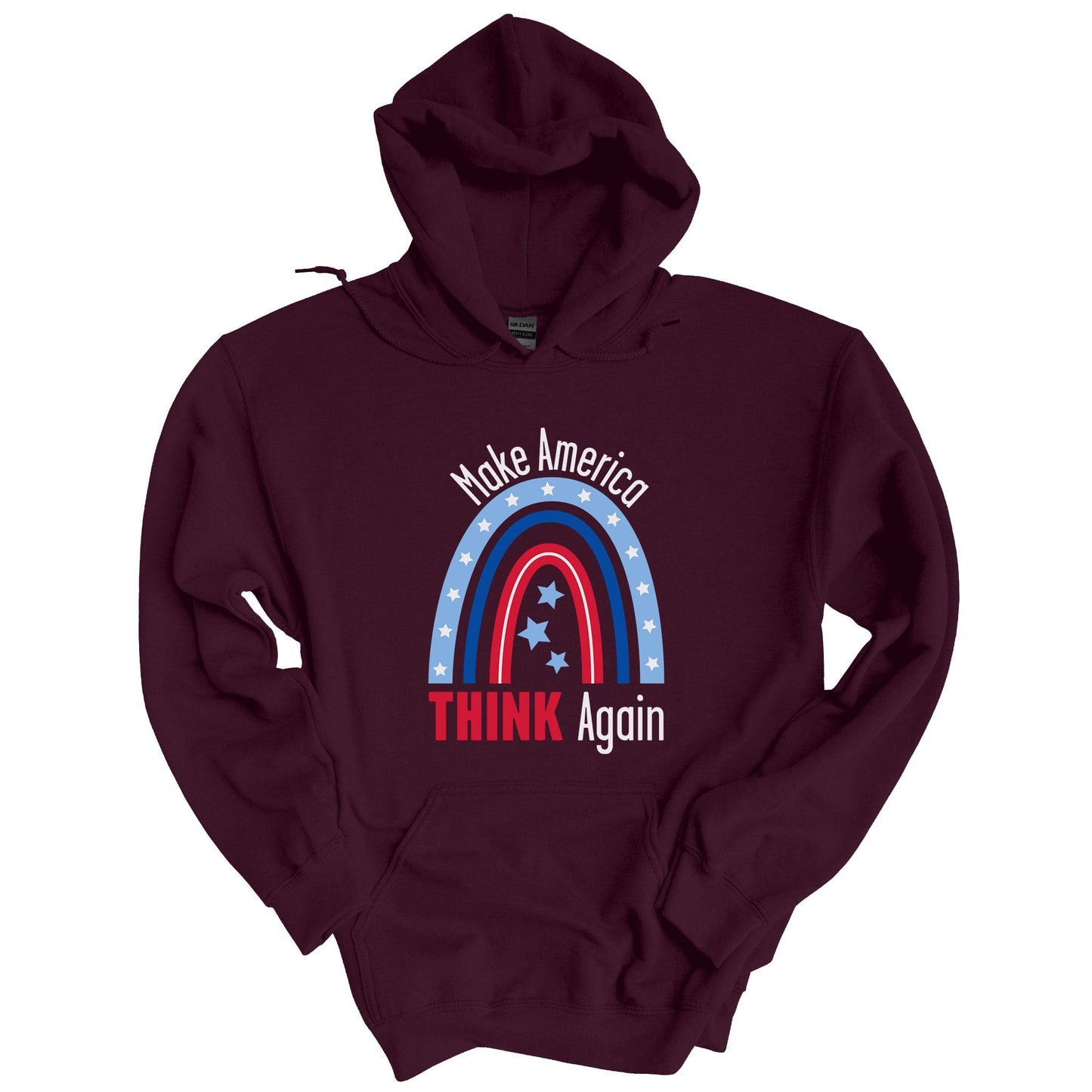 Make America Think Again Unisex Hoodie A Blue Dot in a Red State
