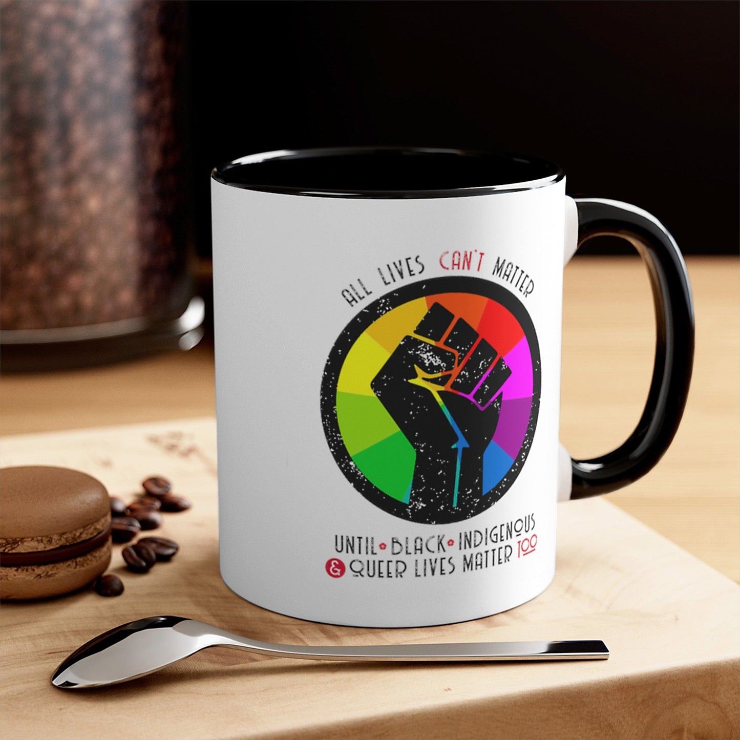 All Lives Can't Matter 11oz Coffee Mug A Blue Dot in a Red State