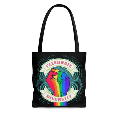 LGBTQ+ Celebrate Diversity Tote Bag A Blue Dot in a Red State