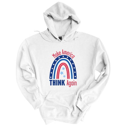 Make America Think Again Unisex Hoodie A Blue Dot in a Red State