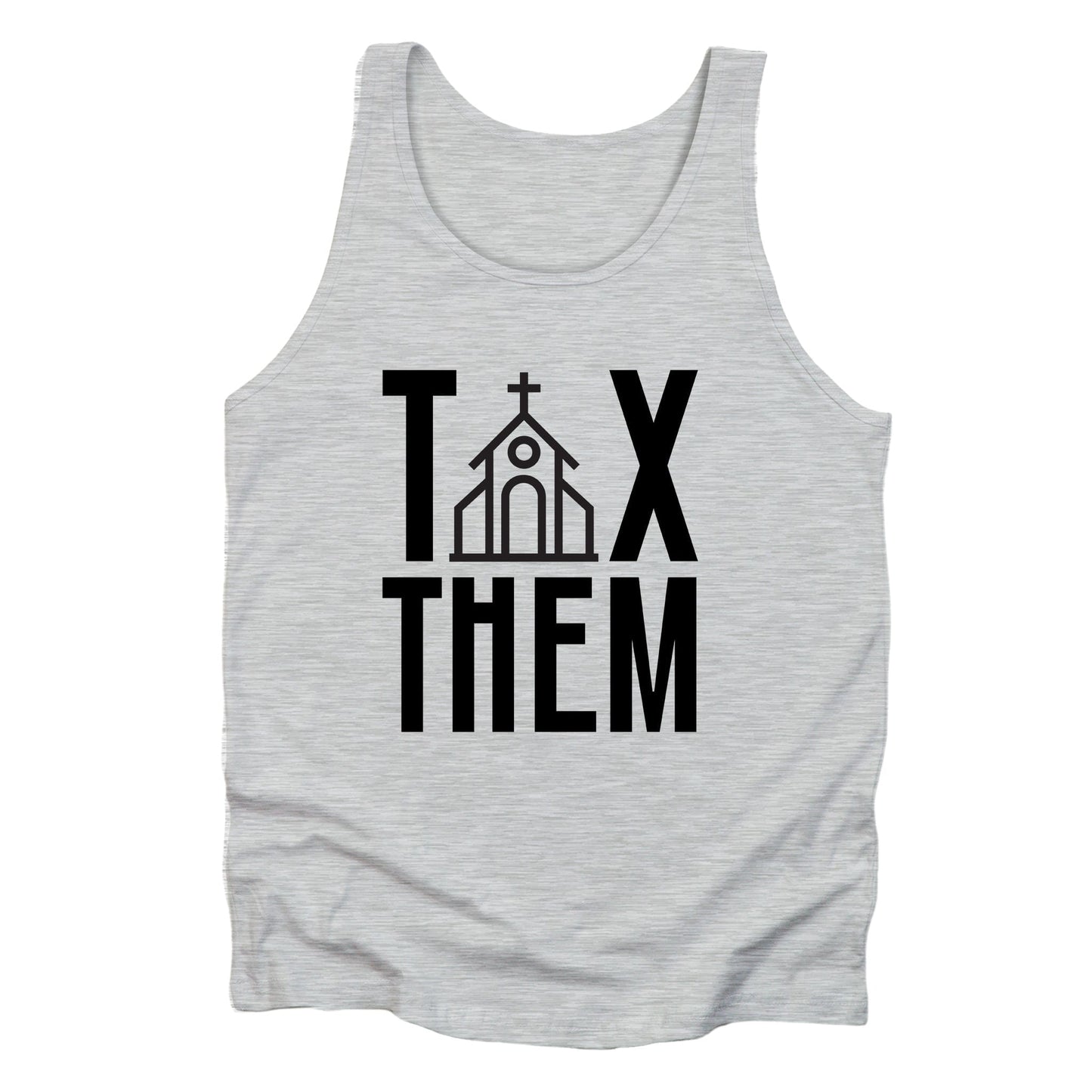 Tax Them (Tax the Churches) Unisex Muscle Tank A Blue Dot in a Red State