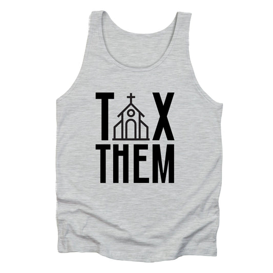 Tax Them (Tax the Churches) Unisex Muscle Tank A Blue Dot in a Red State