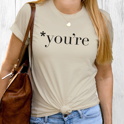 *You're Unisex T-Shirt A Blue Dot in a Red State